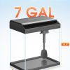 PONDON 7 Gallon Fish Tank with Detachable Lid Starter Kit