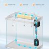 pondon detachable fish tank 7 gallon filtration system with direction indicator