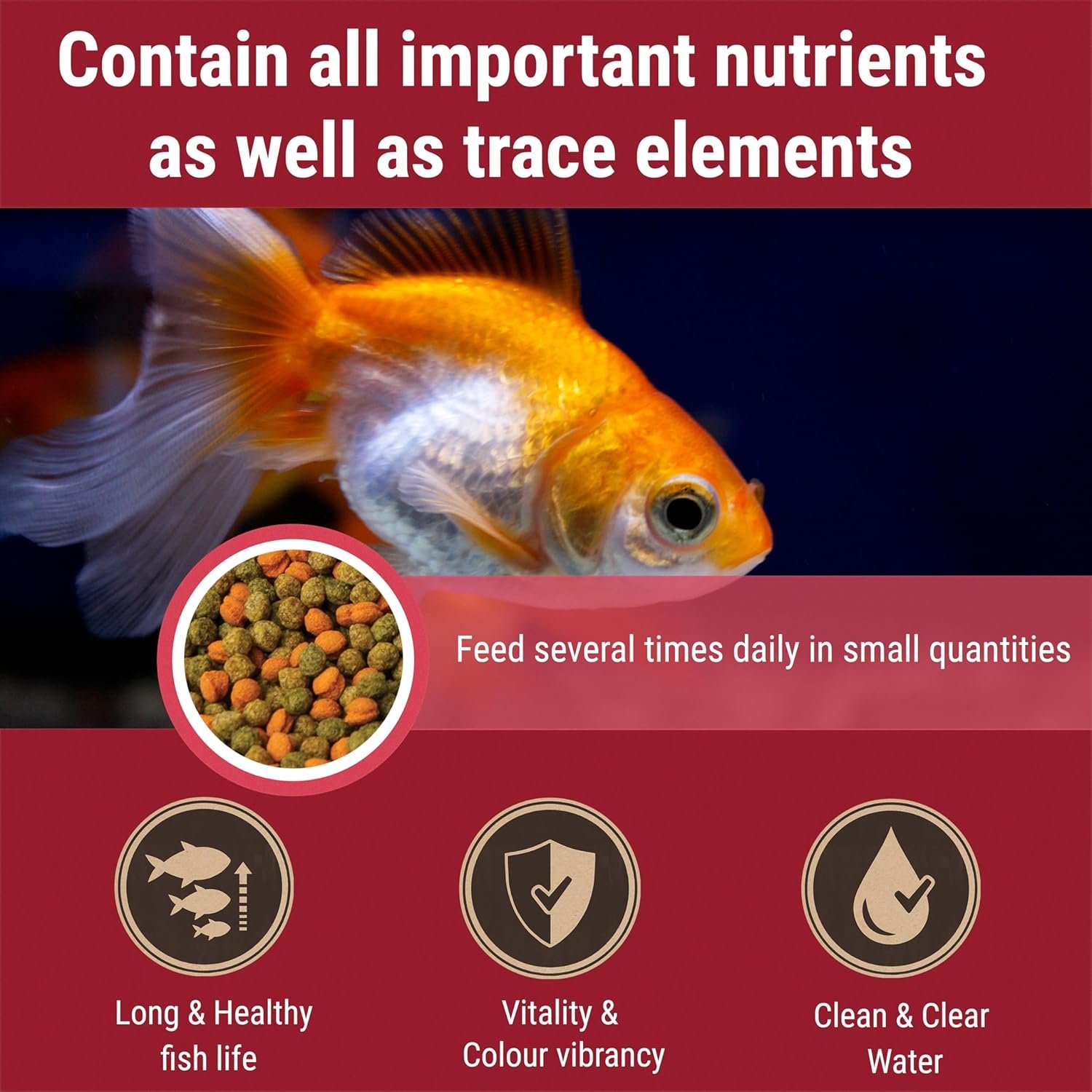 Tetra Goldfish Variety Pellets, Balanced Diet, 1.87 Ounce - Image 6
