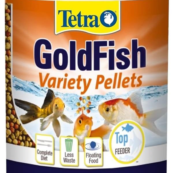 Tetra Goldfish Variety Pellets, Balanced Diet, 1.87 Ounce