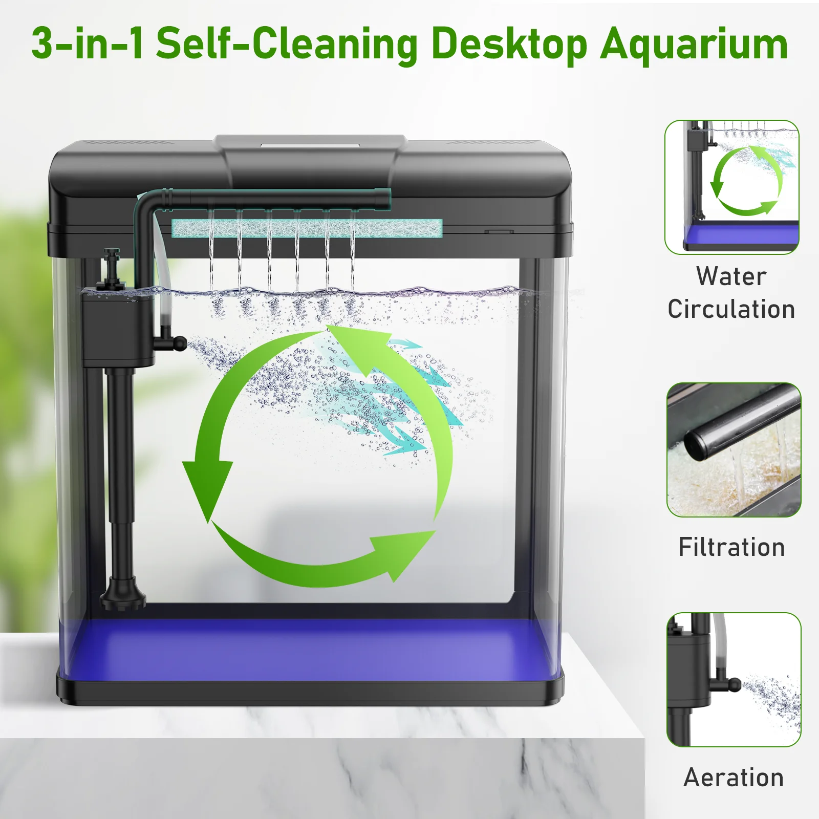 3 in 1 self cleaning filtration system