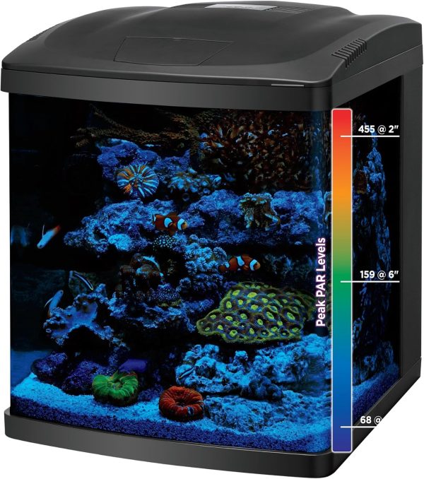 Coralife 16 Gallon LED BioCube Aquarium Kit – All-in-One Reef & Plant Tank with Timer & Sunrise