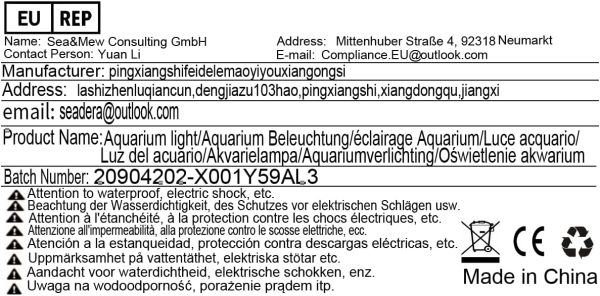 Full-Spectrum LED Aquarium Light for Plants with Timer & Auto On/Off