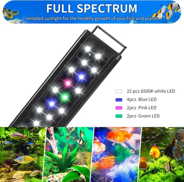 AQUANEAT 12-16" Full Spectrum LED Aquarium Light