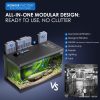 Smart Aquarium 5G Starter Kit: Self-Cleaning, 7-Color LED, Auto Feeder, APP Control