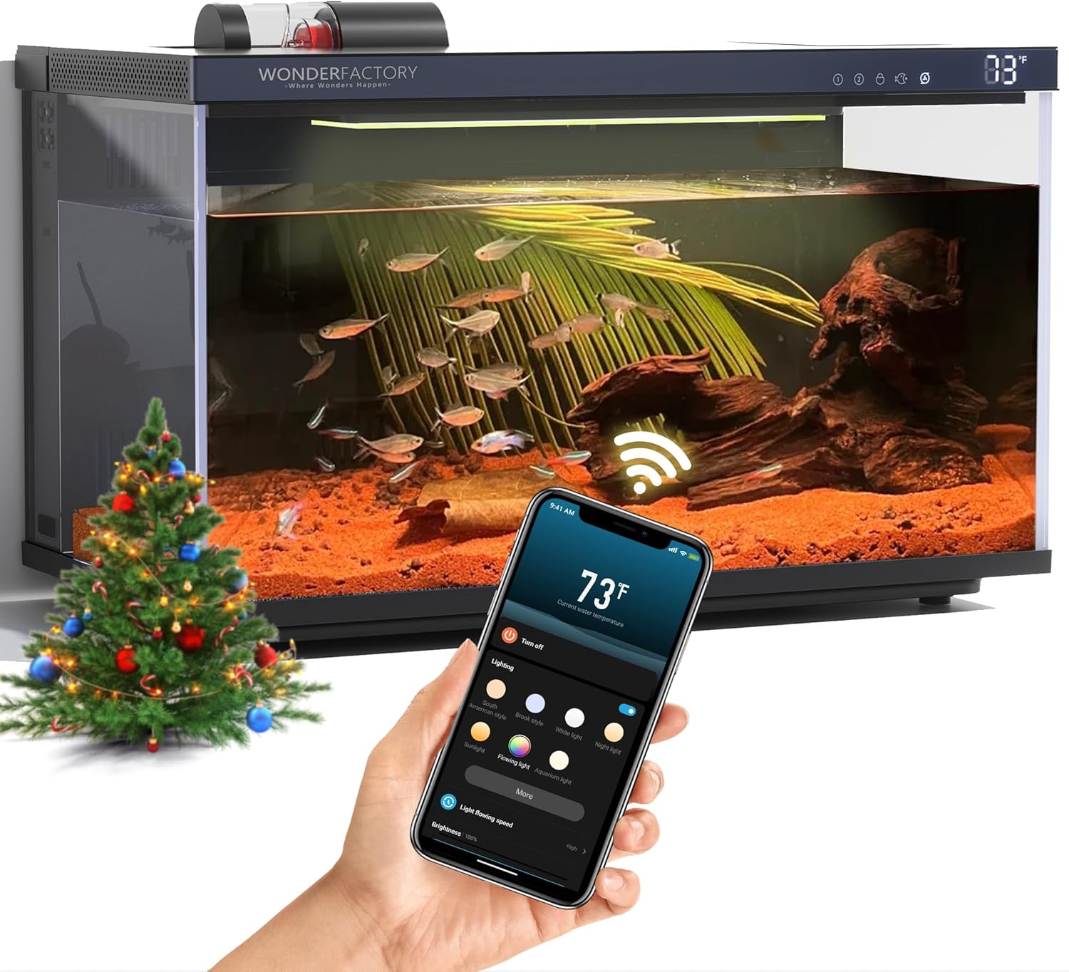 cellphone app control for the smart tank