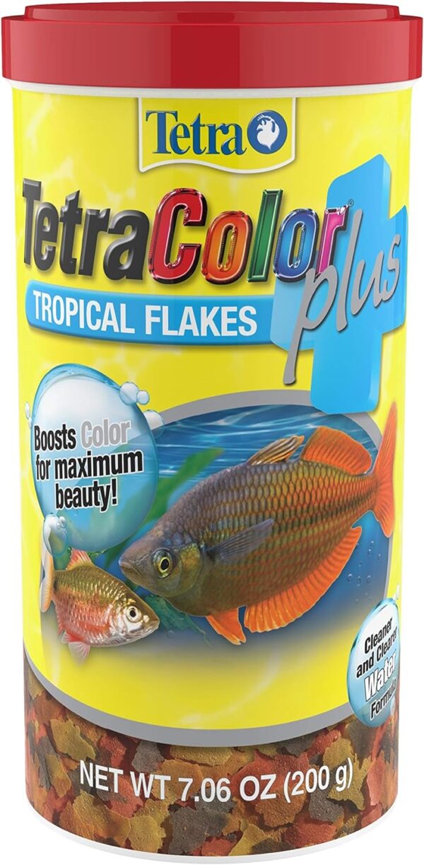 Tetra ColorPlus Tropical Fish Food Flakes 7.06 oz – High-Protein Color Enhancer for Vibrant Aquarium Fish