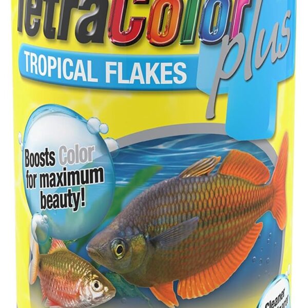 Tetra ColorPlus Tropical Fish Food Flakes 7.06 oz – High-Protein Color Enhancer for Vibrant Aquarium Fish