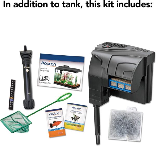 81m6MuT3UeL._AC_SL1500_.jpg Aqueon 10 Gallon LED Fish Tank Starter Kit with QuietFlow Filter