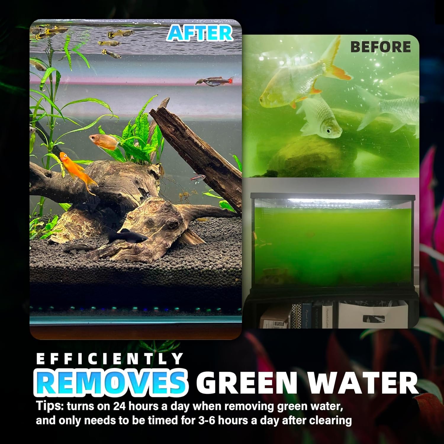 290 GPH UV Internal Aquarium Filter with Smart Timer - Image 7
