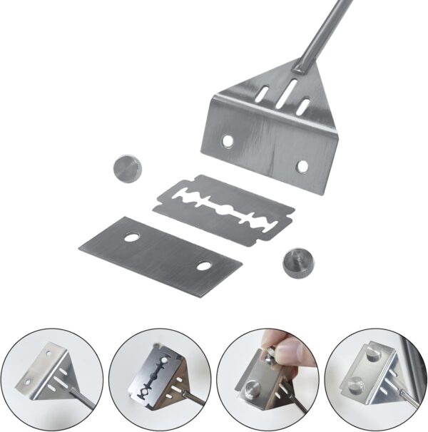 Kirecoo 25.6" Stainless-Steel Aquarium Algae Scraper for Fresh & Saltwater Tanks