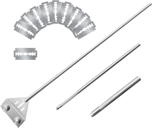 Kirecoo 25.6" Stainless-Steel Aquarium Algae Scraper for Fresh & Saltwater Tanks