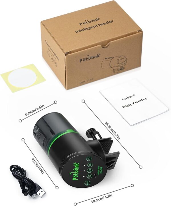 Automatic Fish Feeder 200 mL Capacity with Programmable Timer