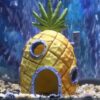Penn-Plax SpongeBob Pineapple House – Medium Official Nickelodeon Aquarium Ornament