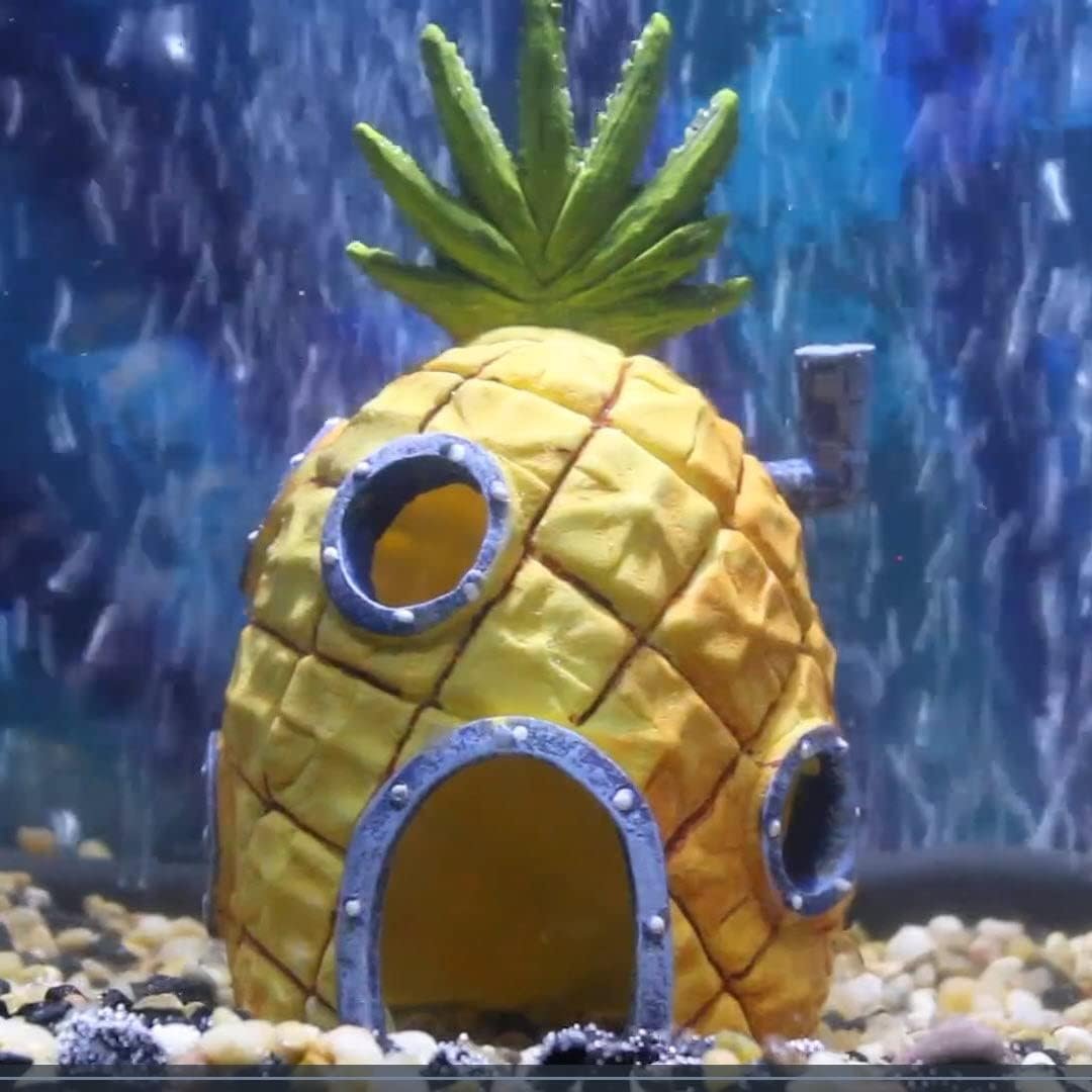 Penn-Plax SpongeBob Pineapple House – Medium Official Nickelodeon Aquarium Ornament - Image 2