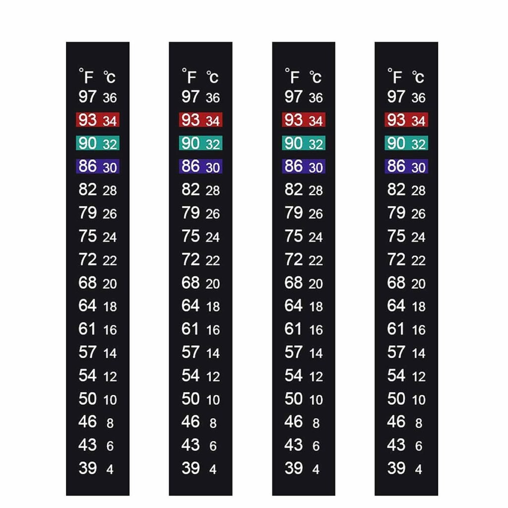 Brewing Thermometer Strip – 2-Pack Adhesive Aquarium & Kombucha Stick-On Thermometer
