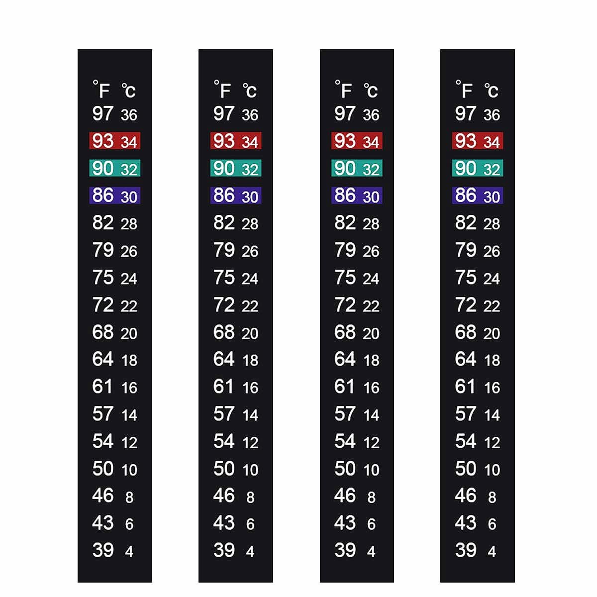 Brewing Thermometer Strip – 2-Pack Adhesive Aquarium & Kombucha Stick-On Thermometer