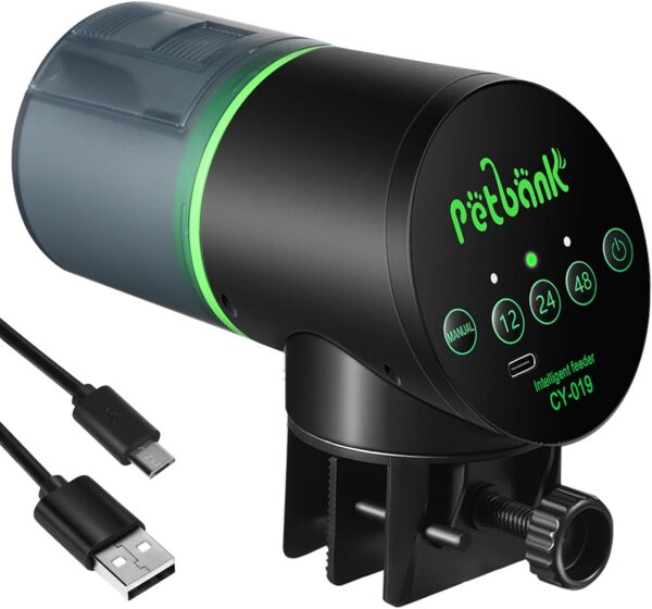 Automatic Fish Feeder 200 mL Capacity with Programmable Timer