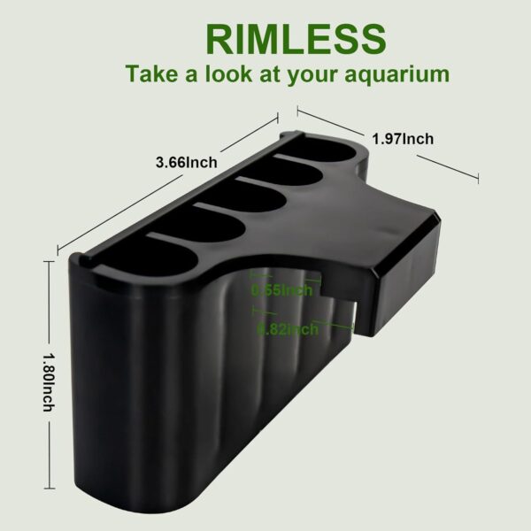 2-Pack Aquarium Plant Holder – Top-Hanging Planter Cups for Fish Tank Decoration