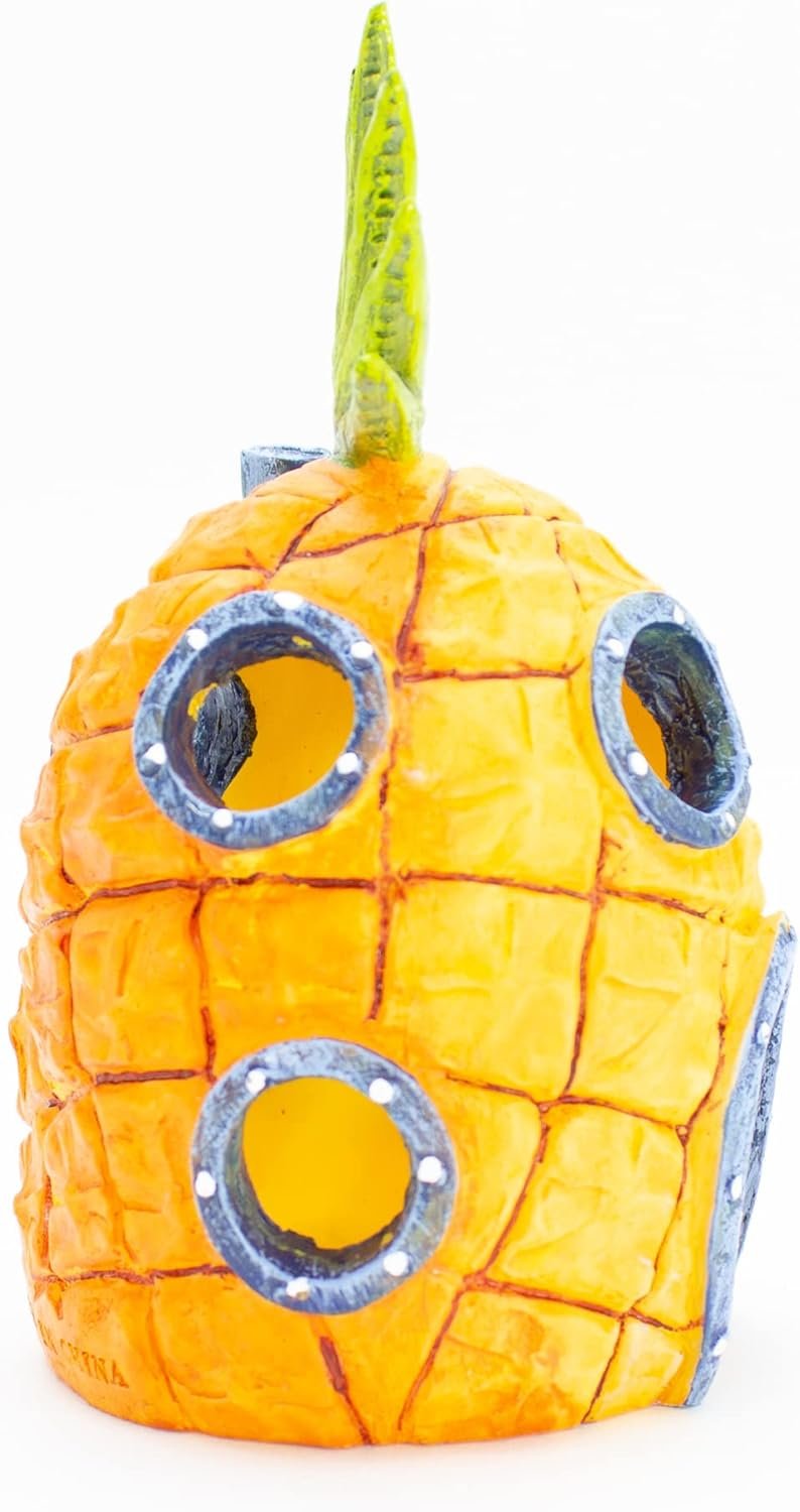 Penn-Plax SpongeBob Pineapple House – Medium Official Nickelodeon Aquarium Ornament - Image 6
