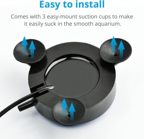 NICREW Aquarium Volcano Ornament Kit with Multi-Color LEDs