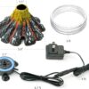 NICREW Aquarium Volcano Ornament Kit with Multi-Color LEDs