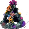 Vibrant Coral Reef Fish Tank Decorations - Safe Resin Mountain with Aquatic Plants