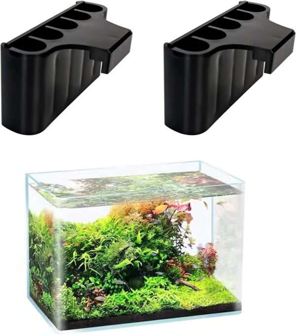 2-Pack Aquarium Plant Holder – Top-Hanging Planter Cups for Fish Tank Decoration