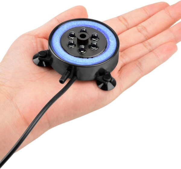 NICREW Aquarium Volcano Ornament Kit with Multi-Color LEDs