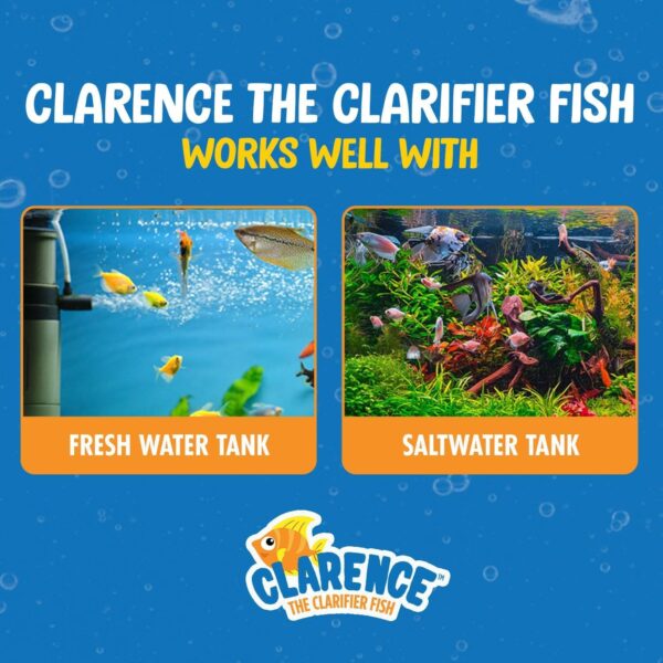 larence™ Aquarium Water Clarifier – 60-Day Clear Water Treatment for Fresh & Saltwater Tanks