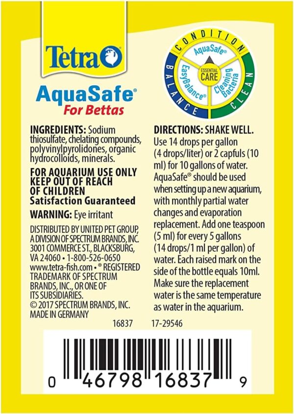 Tetra BettaSafe Aquarium Water Conditioner For Bettas