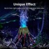 NICREW Aquarium Volcano Ornament Kit with Multi-Color LEDs