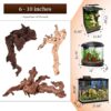 Majoywoo Natural Coral Driftwood for Aquarium & Reptile Decor 3-Piece Assorted Branch Set