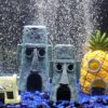 Penn-Plax SpongeBob Pineapple House – Medium Official Nickelodeon Aquarium Ornament