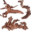 Majoywoo Natural Coral Driftwood for Aquarium & Reptile Decor 3-Piece Assorted Branch Set