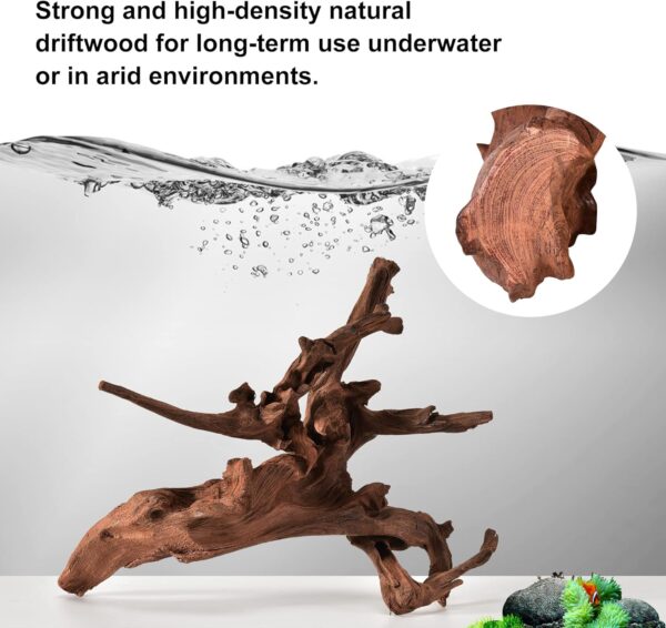 Majoywoo Natural Coral Driftwood for Aquarium & Reptile Decor 3-Piece Assorted Branch Set